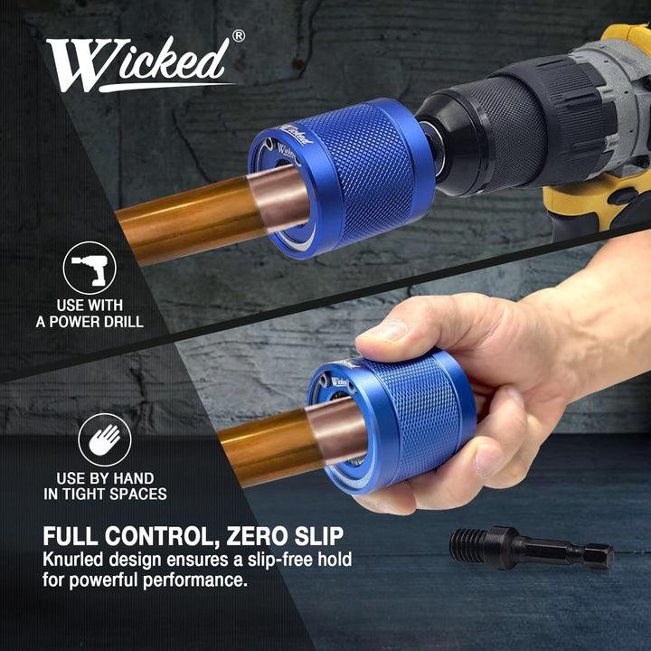 Wicked Rohrreinigungsbürsten-Set für Kupferrohr, 1,27 cm, professionelle Klempnerwerkzeug, industrie