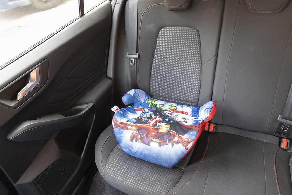Marvel Avengers i-Size ECE R129 Autositz für Kinder mit Rückenlehne Autolift für Kinder von 6-12 Jah