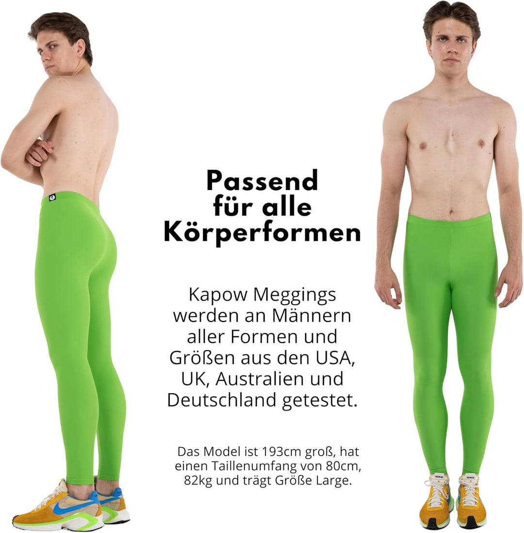 Kapow Meggings - Die originalen Männer-Leggings: Ideal für Fitness, Laufen, Mode, Festivals, Partys