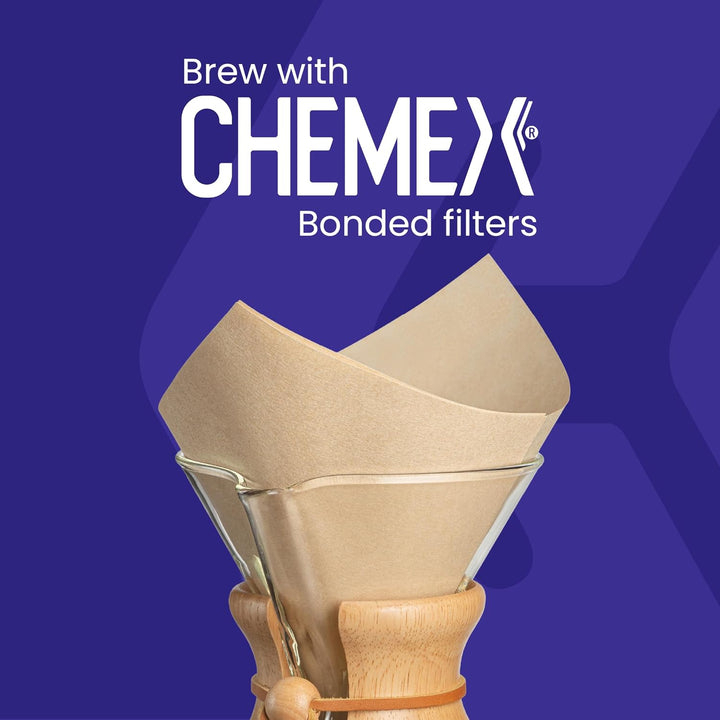 Chemex,CM-6GH,Kaffee AA8Zubereiter, Edelstahl,rostfrei, Farblos, mitGlasgriff, für bis zu 6Tassen mi