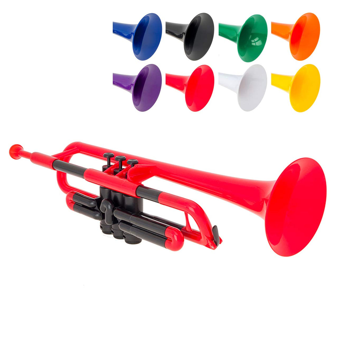 pTrumpet PTRUMPET1R Trompete, Kunststoff, Rot Red, Red