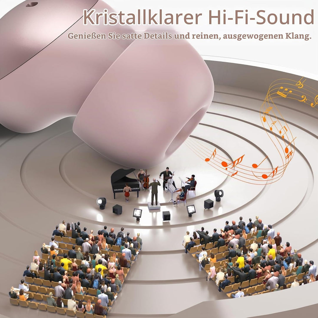 Mini Schlafkopfhörer Bluetooth 6.0, In Ear Bluetooth Kopfhörer Mit Schlaftracker, 48 Std Seitenschlä