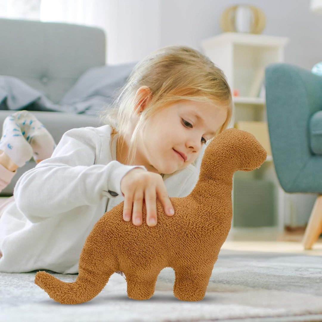 tiopeia 2 Stück Dino-Nugget-Kissen,Dino Chicken Nugget Plüschtier, Chicken Nugget Kissen Stofftier,D