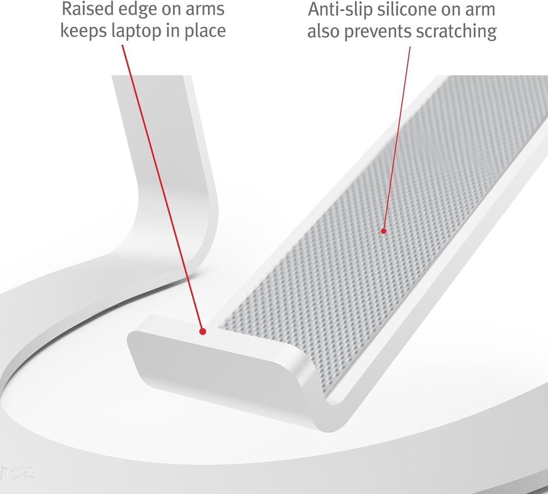 Twelve South Curve SE für MacBooks und Laptops | Aluminium Ergonomischer Desktop-Kühlständer für Zuh