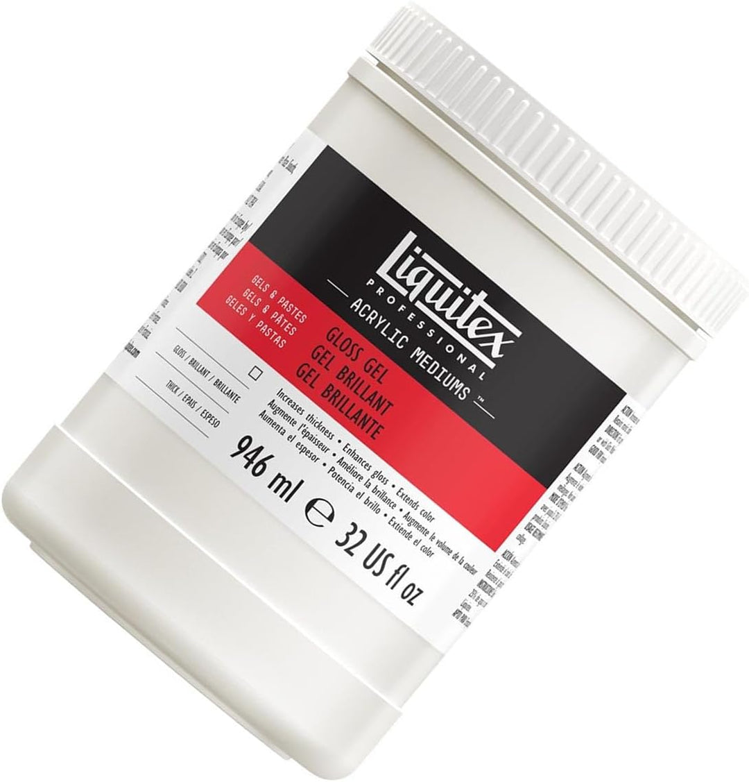 Liquitex 5732 Professional Glanz Gel Medium für Acrylfarben, erhöht von Acryl Farbbrillianz, den Gla