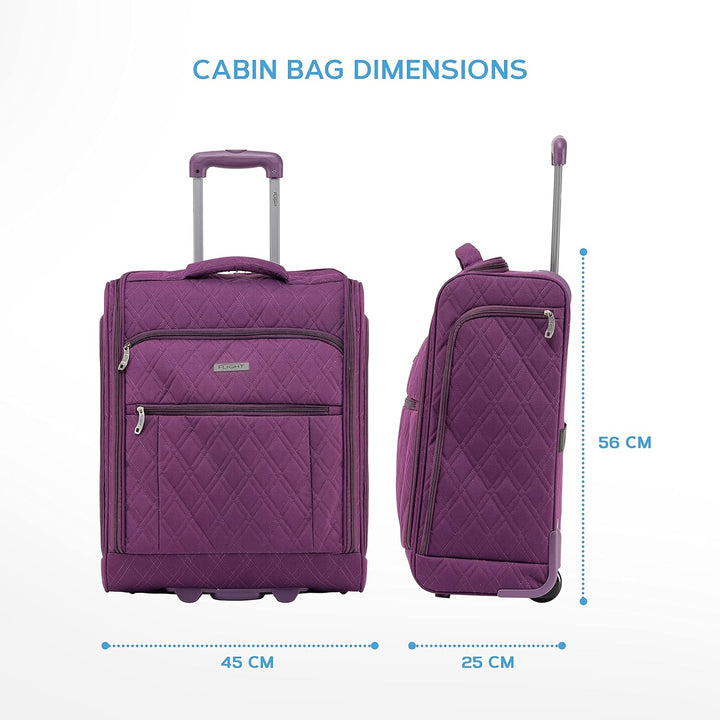 Flight Knight 56x45x25cm easyJet & British Airways Large Carry On Approved & Tested Maximum Size Han