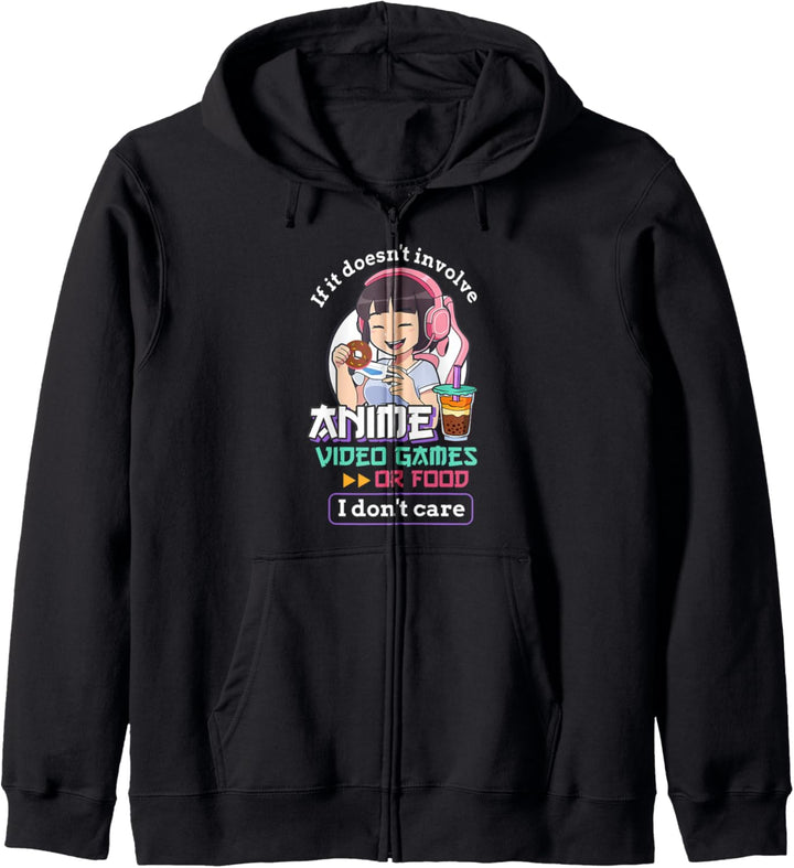 Wenn es nicht um Anime-Videospiele geht, ist mir das Essen egal Kapuzenjacke