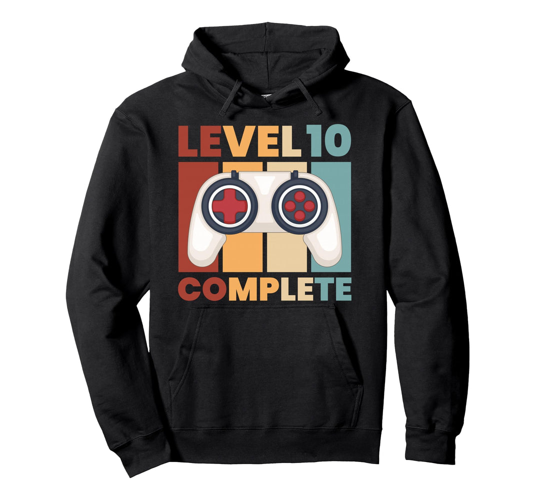 10. Geburtstag Mädchen Junge 10 Jahre Alt Level 10 Completed Pullover Hoodie