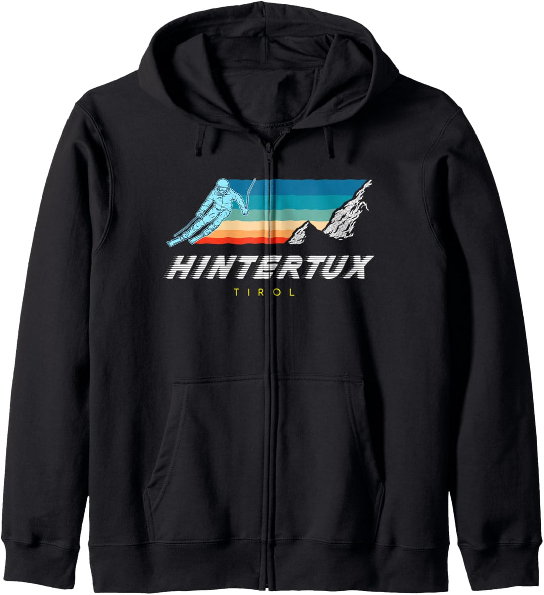 Hintertux Tirol - Österreich Retro 80s Skiferien Kapuzenjacke
