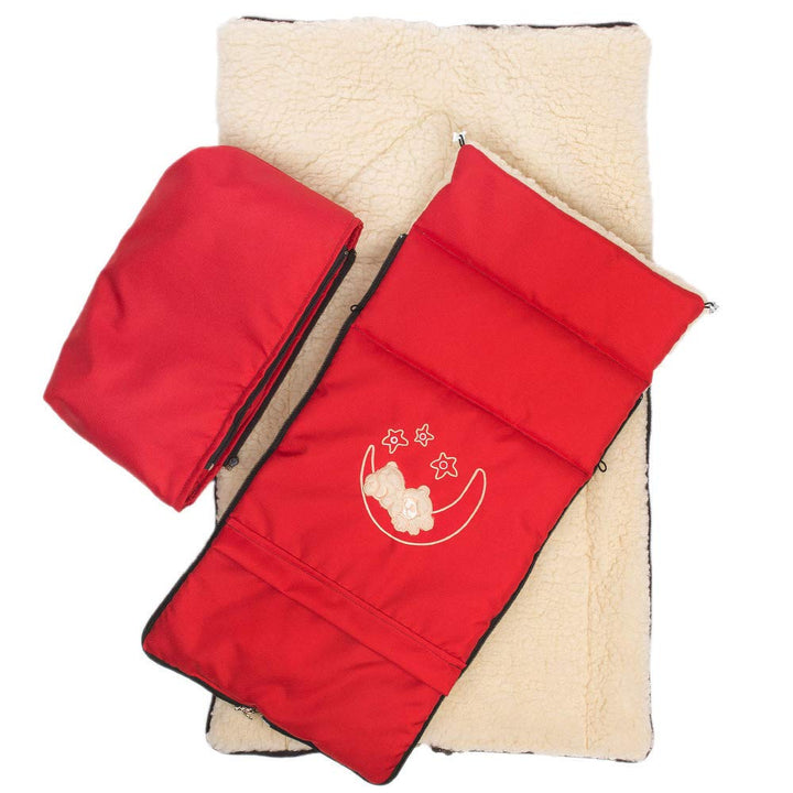 Winter Fusssack für Kinderwagen Babyschale Schlittensack Lammwollesack Baby Fusssack Kuschelsack Win