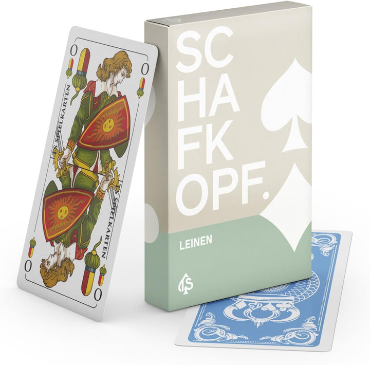 TS Spielkarten Schafkopf Karten Leinen bayrisch, abwischbar + langlebig, bayrisches Blatt Schafkopfk