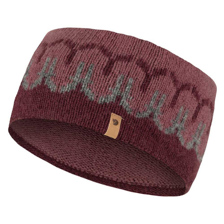 Fjällräven Unisex Övik Path Knit Stirnband, Dark Garnet/Mesa Purple, One Size