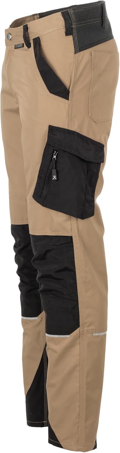 Planam Herren Cargo Norit Herren Bundhose 58 Sand/Schwarz, 58 Sand/Schwarz