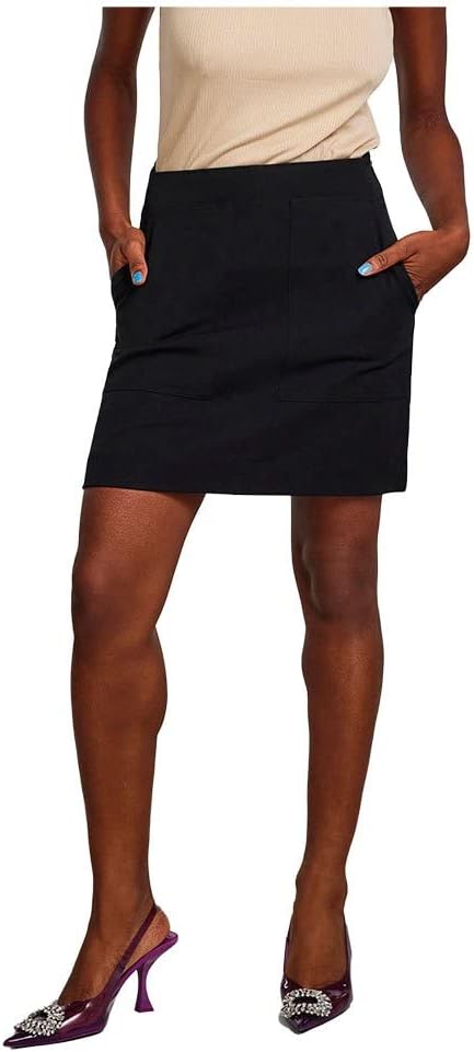 YAS Damen Yasloui Hw Short Skirt Noos Rock S Schwarz, S Schwarz