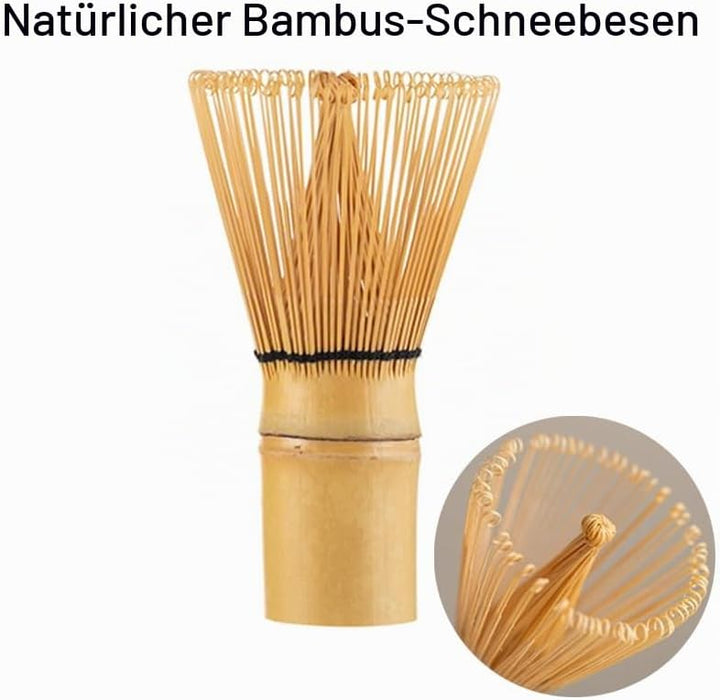 7PCS Matcha Set，500ML Ceramic Matcha Bowl with Spout，Matcha Broom and Holder, Bamboo Scoop, Stainles