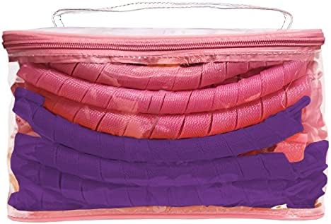 40 Stück - Lockenwickler Curler über Nacht für Damen und Frauen von Zuhause ohne Hitze (Lila/Pink) i