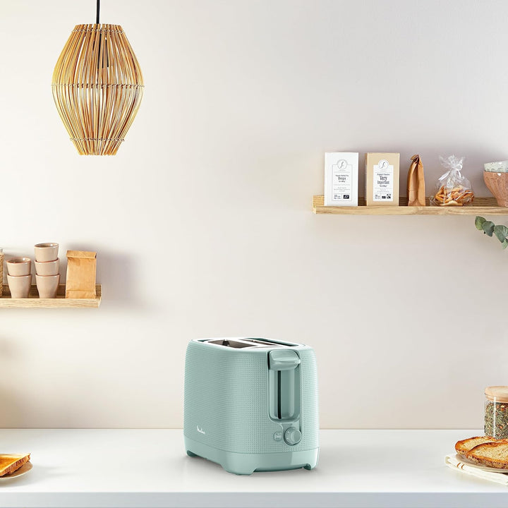 Moulinex Morning Toaster, 7 Bräunungsstufen, Brötchen-Aufsatz, Stopp-Funktion, extrabreite Schlitze,