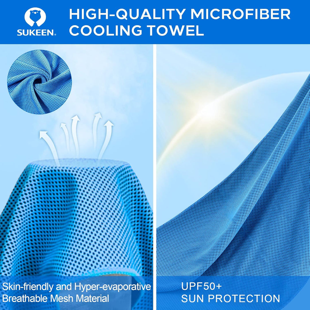 Kühltuch Set, kühlendes Handtuch Kühltücher Hals, Handtuch kühlend, Cooling Towel, Kühltücher Sport,