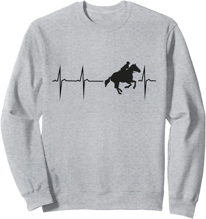 Herzschlag Liebe Pferde – Mein Herz schlägt für Reiten Sweatshirt