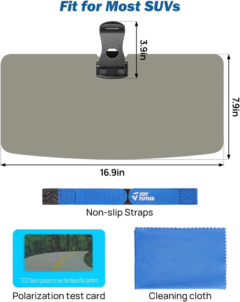 JOYTUTUS Auto Sonnenblende Verlängerung, Frontscheibe-Sonnenschutz, Blend- und UV-Strahlenschutz, Po