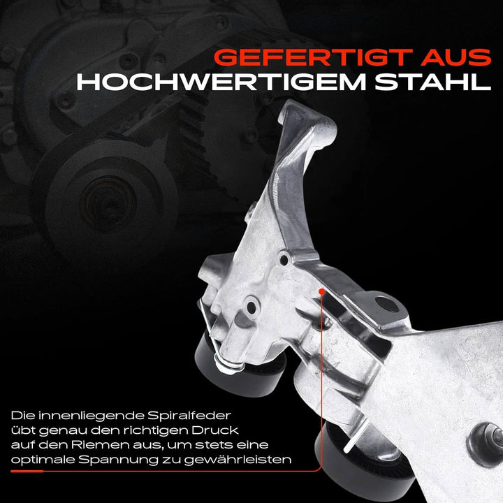 Frankberg Spannrolle Riemenspanner Keilrippenriemen Kompatibel für A-Klasse W168 Vaneo 414 1.7L Dies