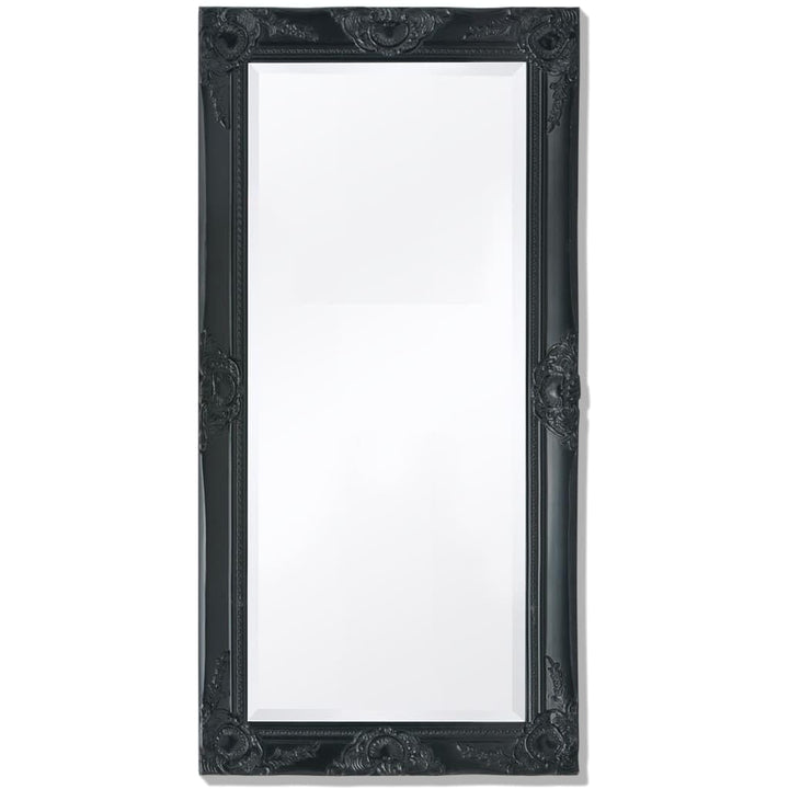 vidaXL Wandspiegel Garderobe Spiegel Badspiegel Antik Barock 100x50 cm Schwarz, Schwarz