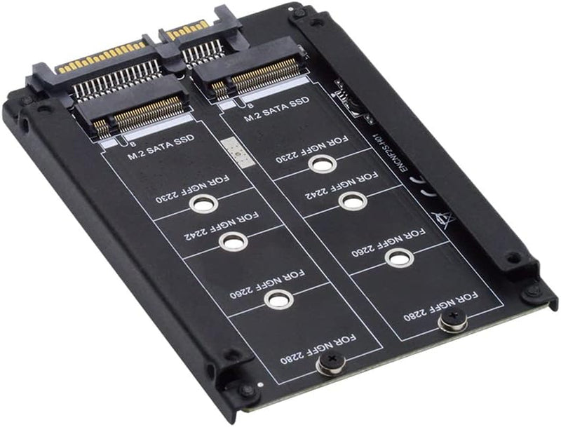 NFHK Dual NGFF B+M Key M.2 SSD Karte JOBD Raid0 Span Bridge auf 6,3 cm SATA Combo HDD Festplattengeh