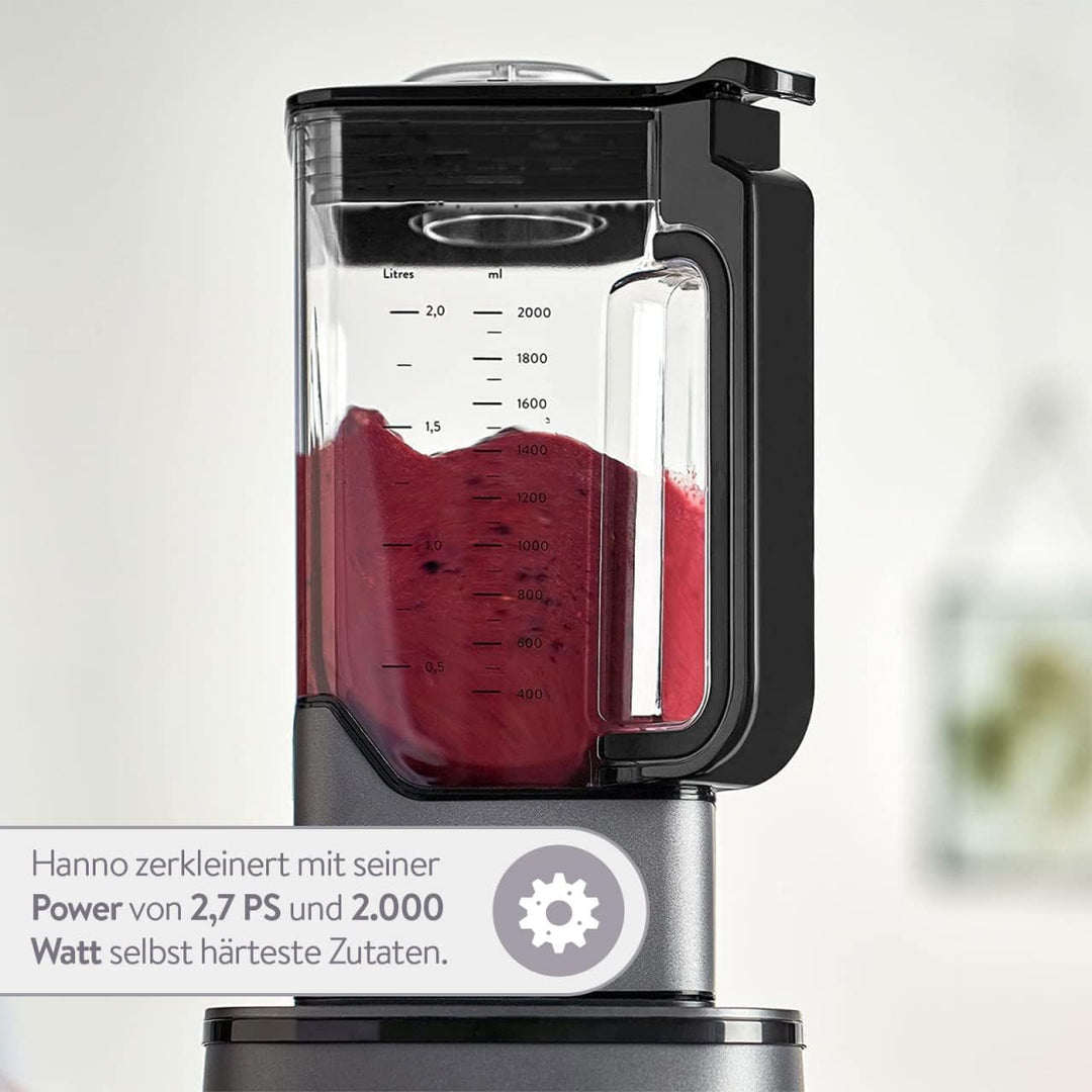 SPRINGLANE Hochleistungsmixer Hanno – Smoothie Maker 2000 W 32000 U/min mit Selbstreinigungsfunktion