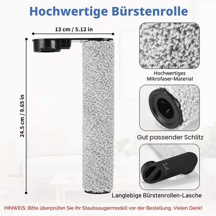 Zubehörset Rollenbürste und Filter für JONR ED12 Staubsauger,Zubehör Set für Eureka NEW430 Ersatzbür