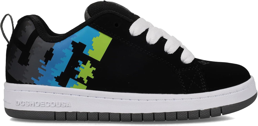 DC Shoes Jungen Court Graffik Skateboardschuhe 27.5 EU Black Multi White, 27.5 EU Black Multi White