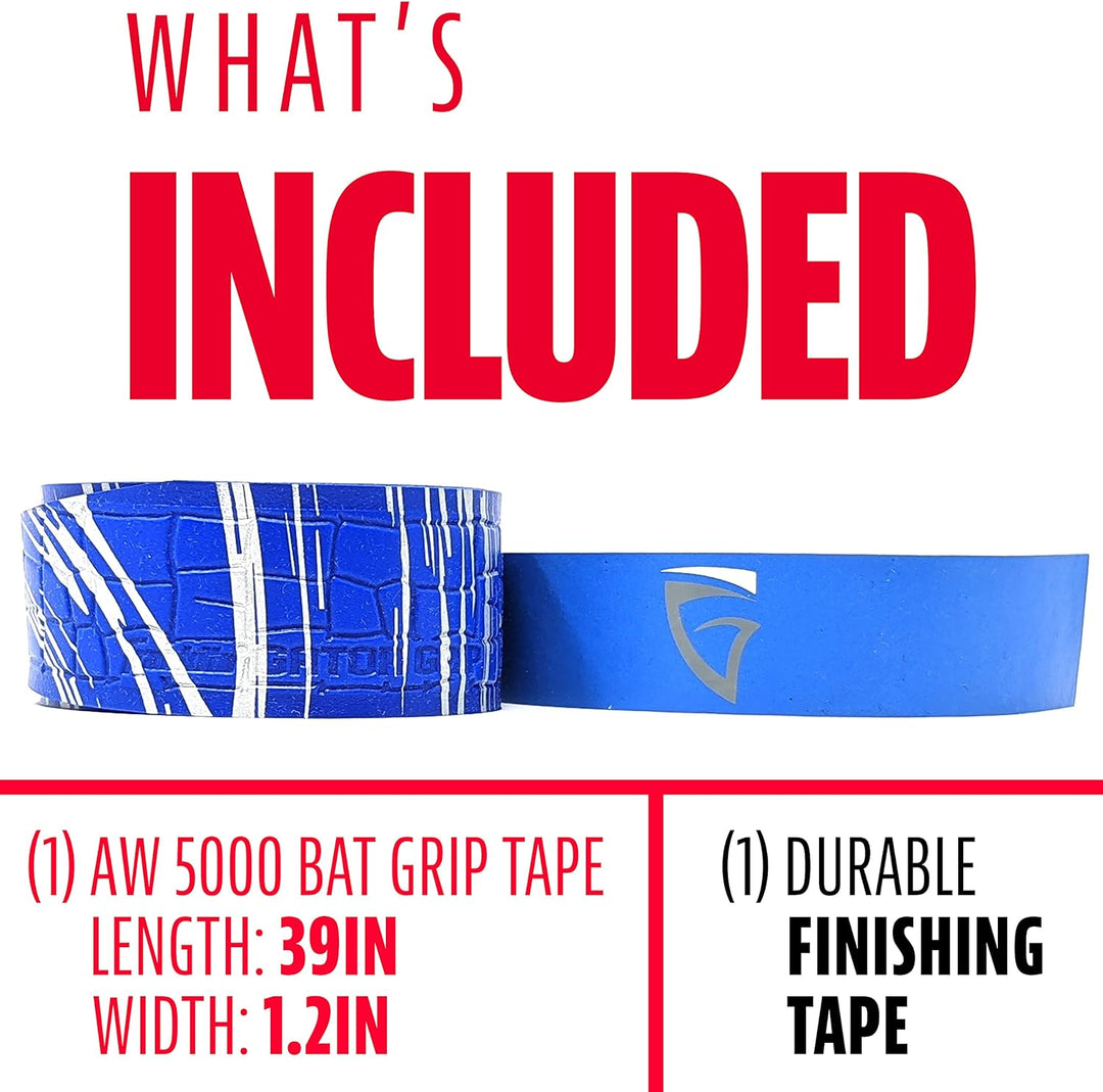 Franklin Sports Gator Grip Schläger-Griffband Royal / Silber, Royal / Silber