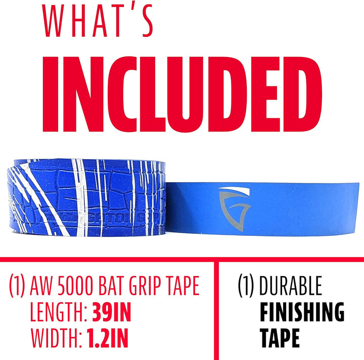 Franklin Sports Gator Grip Schläger-Griffband Royal / Silber, Royal / Silber
