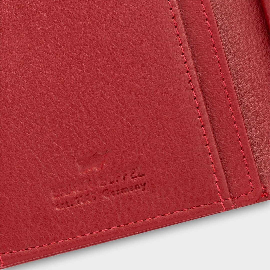 BRAUN BÜFFEL Damen Geldbörse aus echtem Leder Golf 2.0 - mit Druckknopf - Portemonnaie für Frauen -