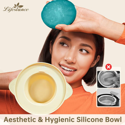 Lifestance Waxing Set - Weisse L3 Wax Maschine zur Wachs Haarentfernung mit Grobes Haar und Hin Flau