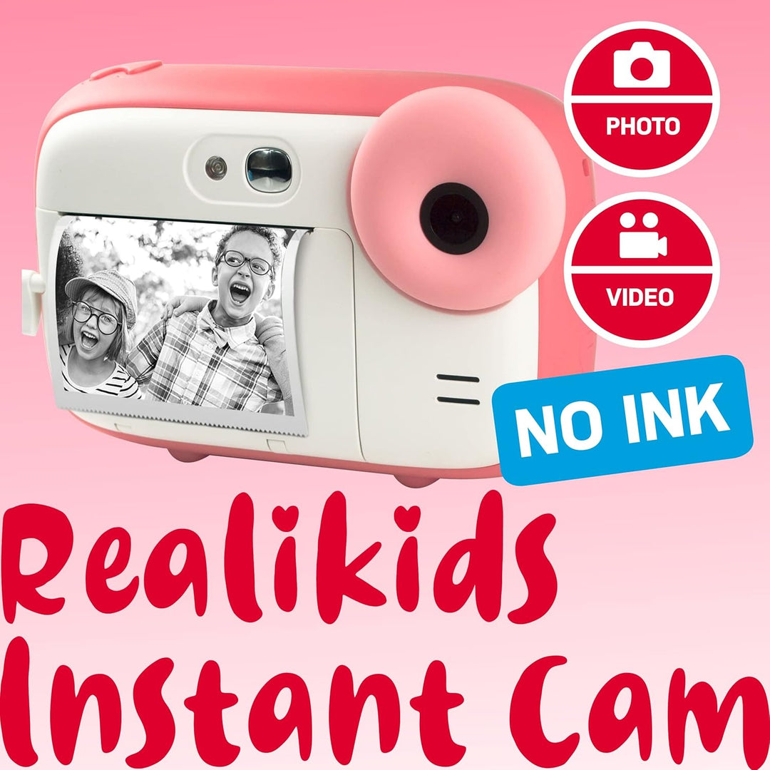 AGFA Photo Realikids Instant Cam + 1 Micro-SD-Karte 32 GB – Sofortbildkamera für Kinder, LCD-Display