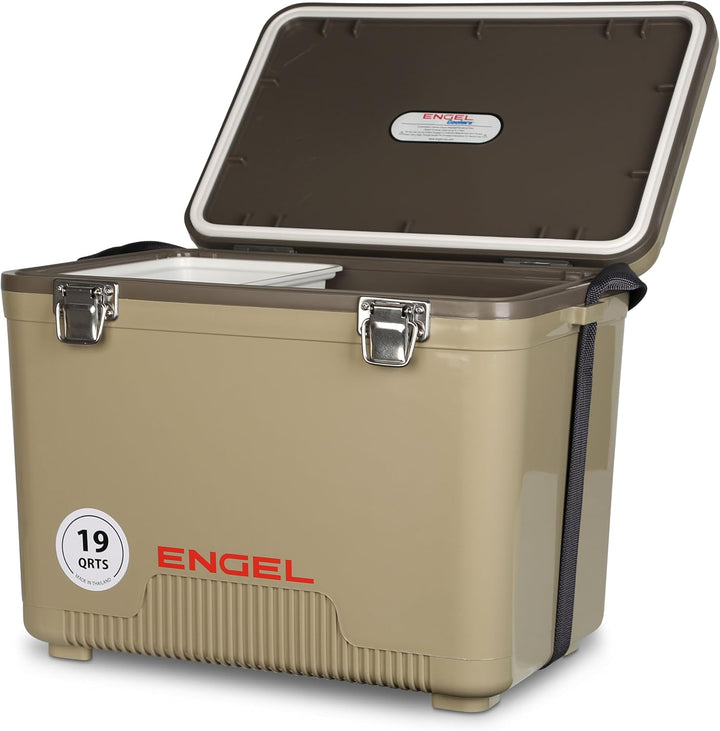 ENGEL Kühlbox 19qt (18 Liter) Auslaufsicher, Luftdicht, Tragbare Kühlbox für Camping, Angeln, Wander