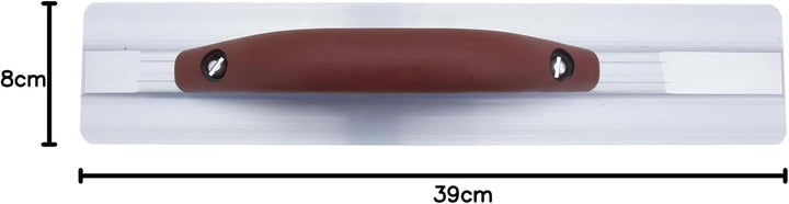 Marshalltown Handglätter mit Durasoft Griff aus Aluminium, Werkzeug für Beton und Boden, Grösse: 394