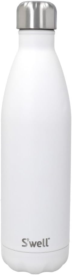 S'well Wiederverwendbare Wasserflasche aus Edelstahl, 750 ml, Mondstein, dreifach isolierte und ausl