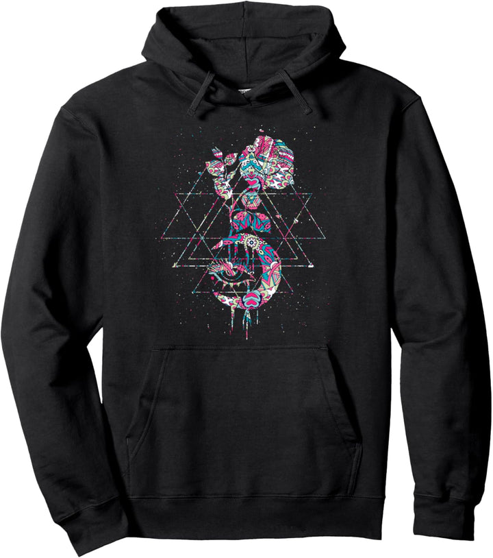 Occult Vintage Moon Rose Witchcraft Okkult Hexe Gothic Pullover Hoodie