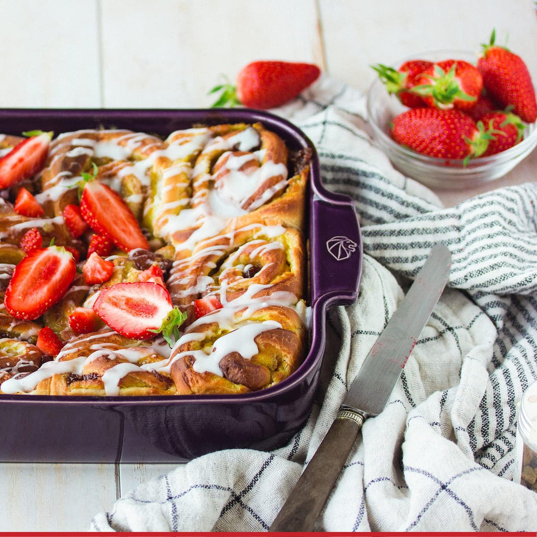 PEUGEOT - Rechteckige Auflaufform aus Keramik - 40 cm x 27,2 cm x 8,3 cm - Fassungsvermögen: 5,2 L -