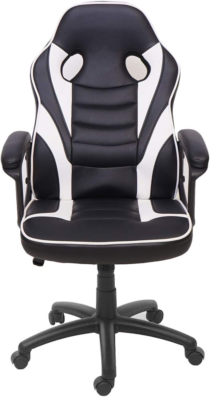 Mendler Bürostuhl HWC-F59, Schreibtischstuhl Drehstuhl Racing-Chair Gaming-Chair, Kunstleder -