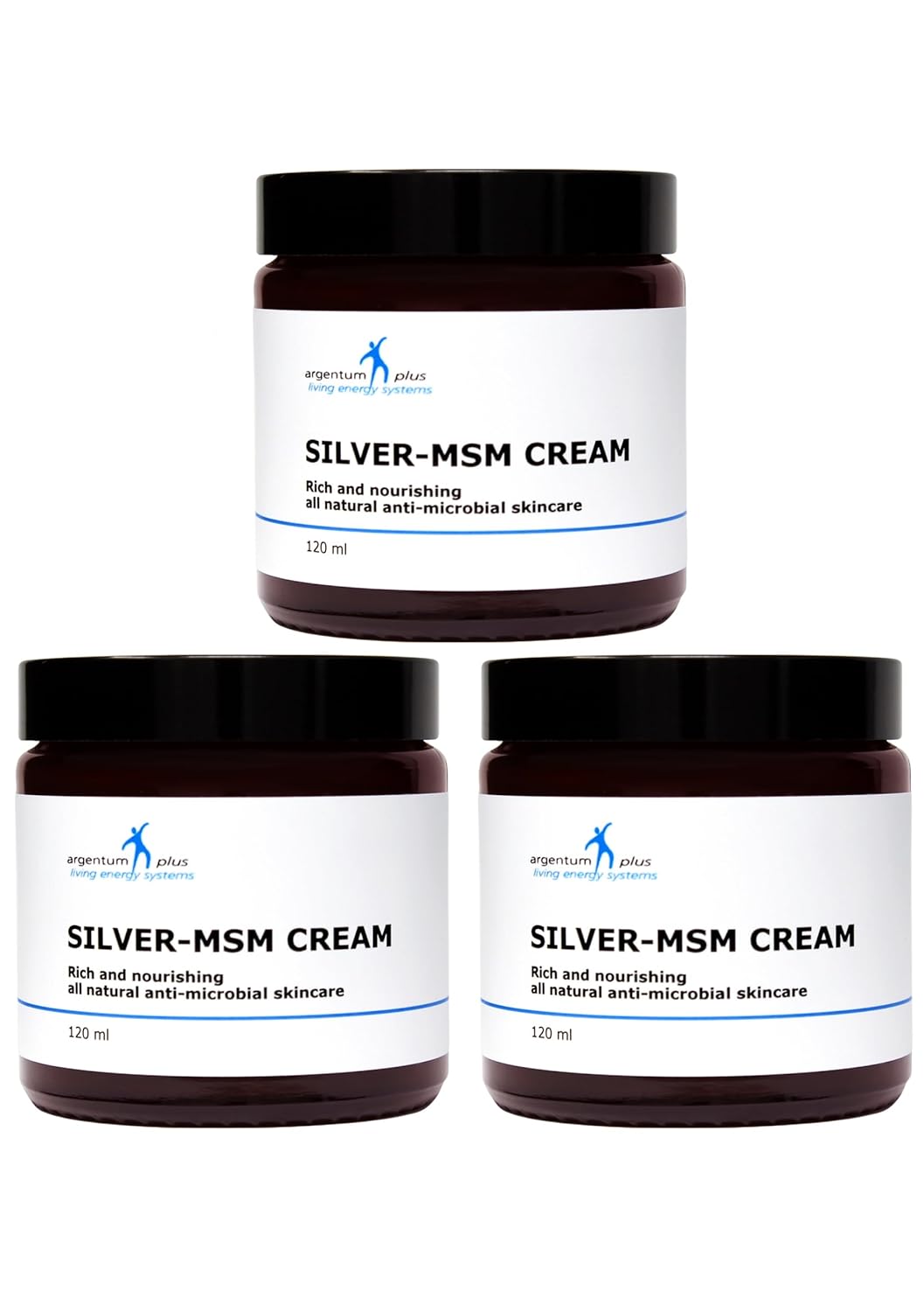 Silber-MSM Crème 3 x 120 ml 120 ml (3er Pack), 120 ml (3er Pack)