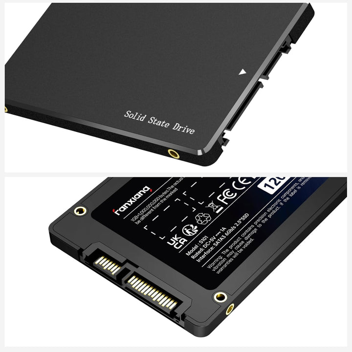 fanxiang S101 500GB SATA III 2,5-Zoll SSD Interne Festplatte, 540MB/s Lesen, 500MB/s Schreiben, SLC-