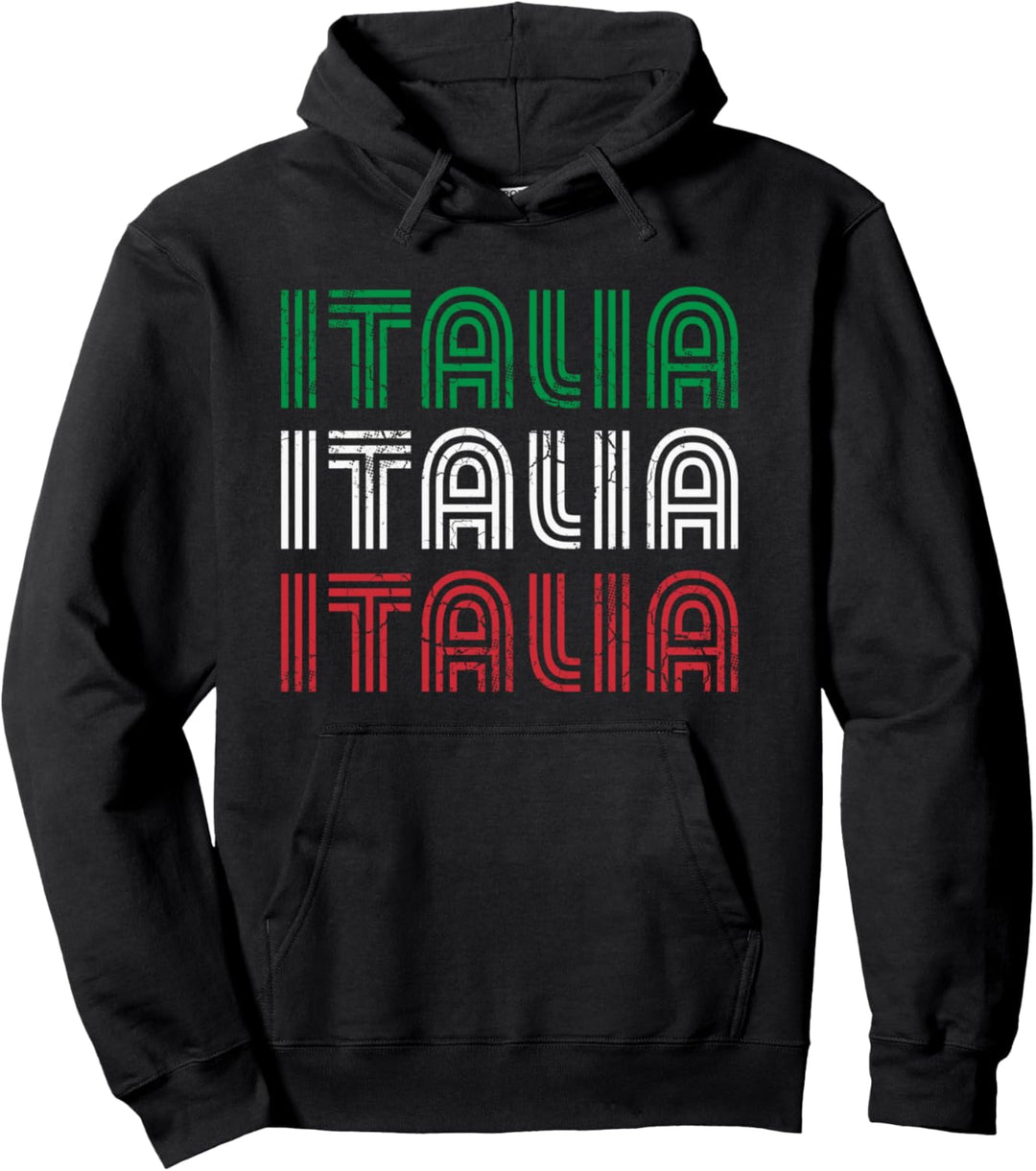 Italienische Flagge Italien Familie Pullover Hoodie