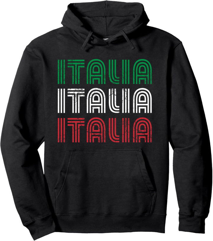 Italienische Flagge Italien Familie Pullover Hoodie