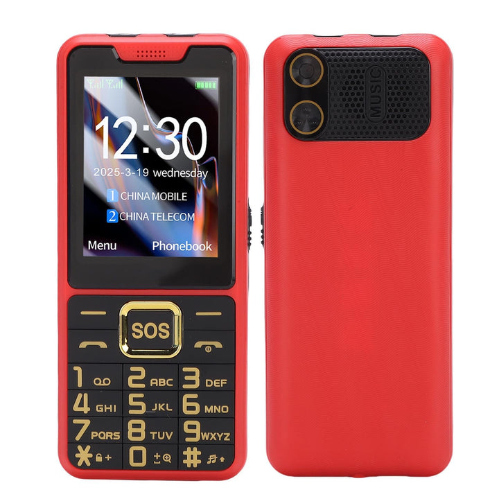 Fockety 4G -Handy für Senioren, 2,6 -Zoll -HD -Bildschirm Dual SIM -Mobiltelefon für ältere Menschen