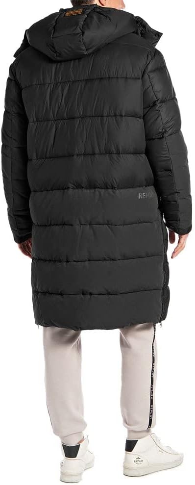 Replay Herren Alternativer Daunenmantel XS 098 Black, XS 098 Black