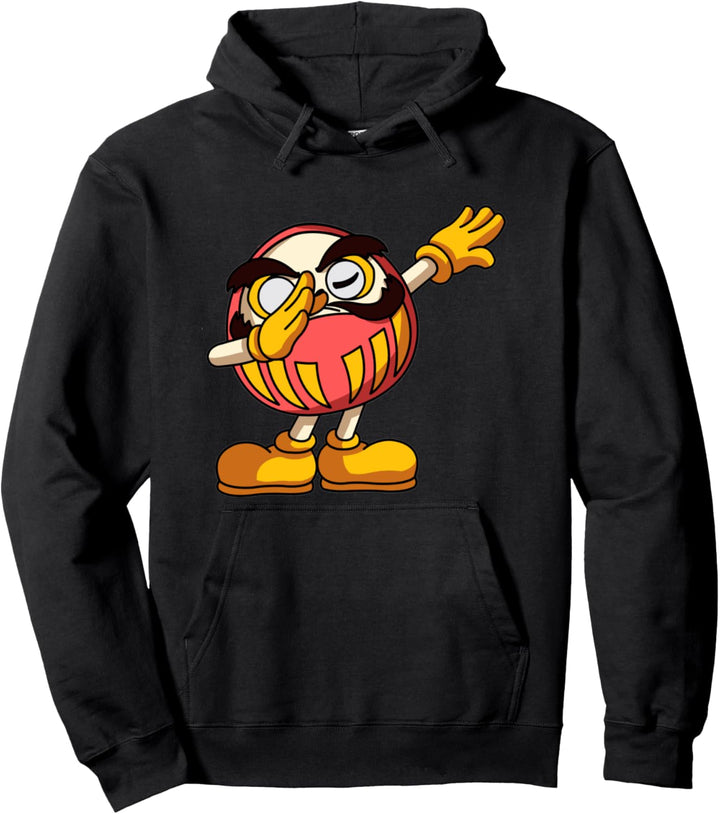 Dabbing Japanisch Daruma Doll Kawaii Inspired Weeb Design Pullover Hoodie