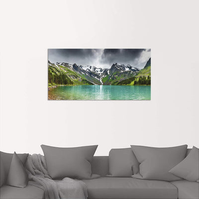 ARTland Wandbild Alu Verbundplatte für Innen & Outdoor Bild 60x30 cm Landschaften Berge Fotografie G