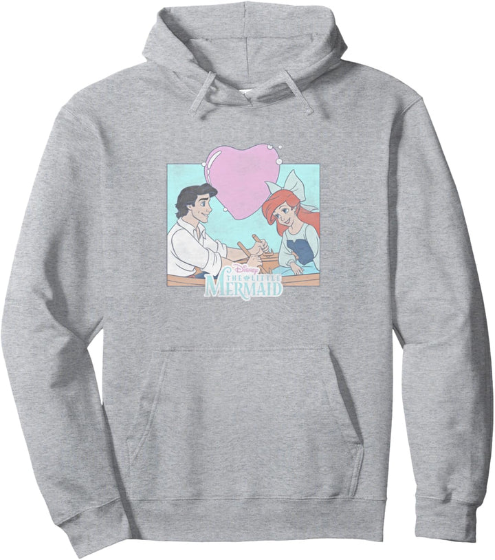 Disney The Little Mermaid Eric & Ariel Heart Portrait Pullover Hoodie